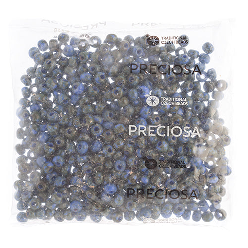 Czech Seed Beads 2/0 Opaque Blue Shades