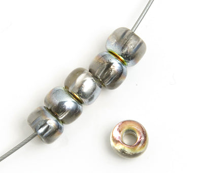 Czech Seed Beads 2/0 Transparent/Grey Shades