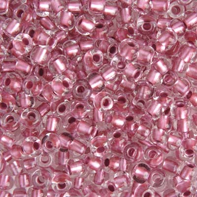 Czech Seed Beads 2/0 Color Lined Red/Pink Shades