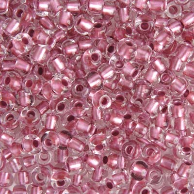 Czech Seed Beads 2/0 Color Lined Red/Pink Shades