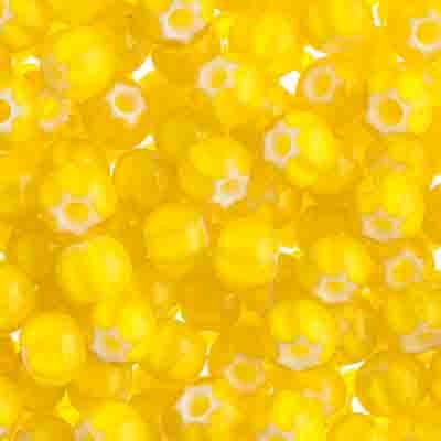 Czech Seed Beads 2/0 Cornelian White Star