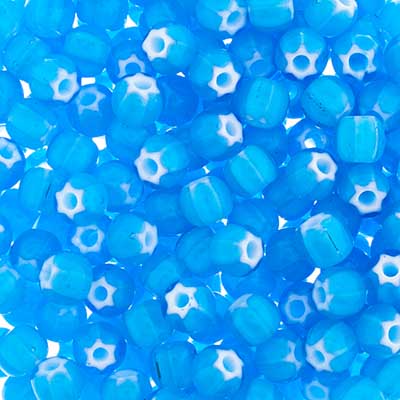 Czech Seed Beads 2/0 Cornelian White Star