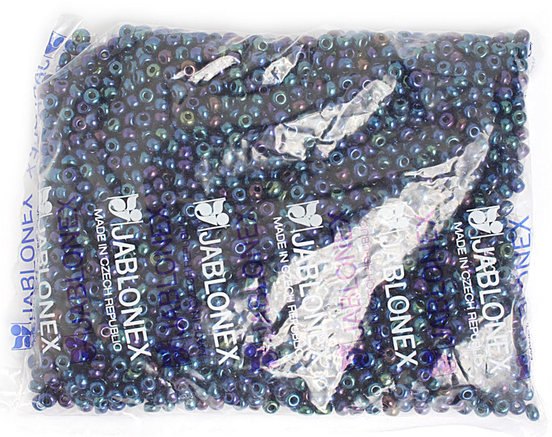 Czech Seed Beads 2/0 Opaque Blue Shades