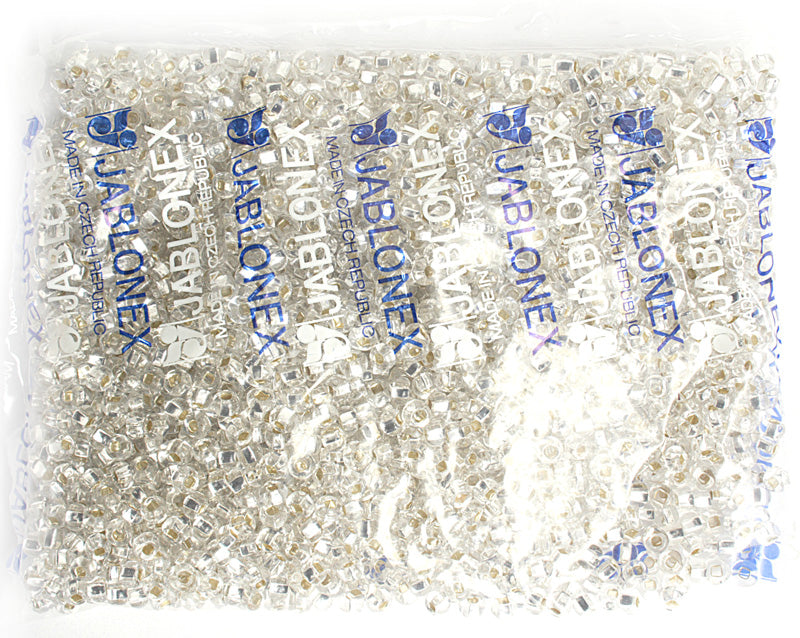 Czech Seed Beads 2/0 Color Lined Black/White/Mixed Shades