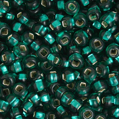 Czech Seed Beads 2/0 Color Lined Blue Shades