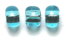 Czech Seed Beads 2/0 Color Lined Blue Shades