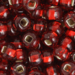 Czech Seed Beads 2/0 Color Lined Red/Pink Shades