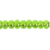 Czech Seed Beads 2/0 Color Lined Green Shades