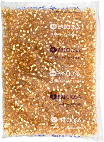 Czech Seed Beads 2/0 Color Lined Blue Shades