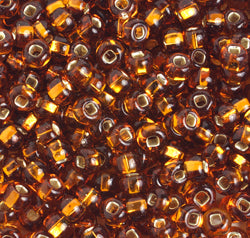 Czech Seed Beads 2/0 Color Lined Blue Shades