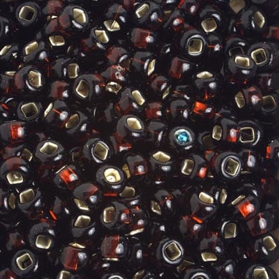 Czech Seed Beads 2/0 Color Lined Blue Shades