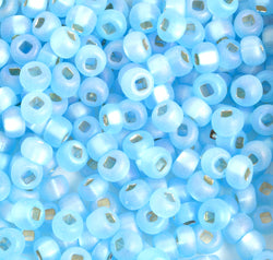 Czech Seed Beads 2/0 Color Lined Blue Shades