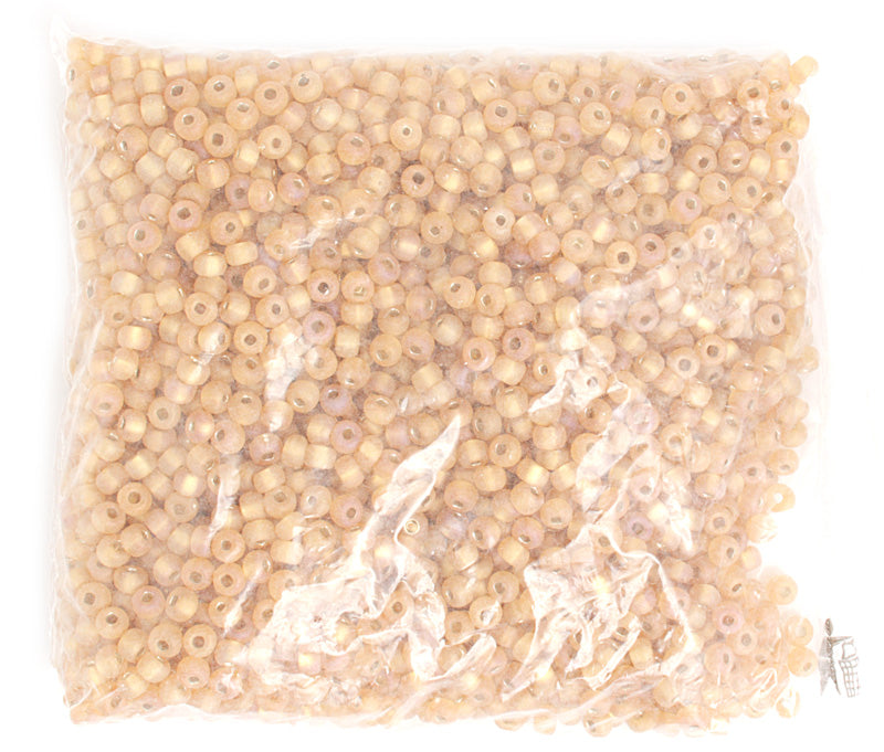 Czech Seed Beads 2/0 Color Lined Gold/Brown Shades