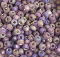 Czech Seed Beads 2/0 Color Lined Purple Shades