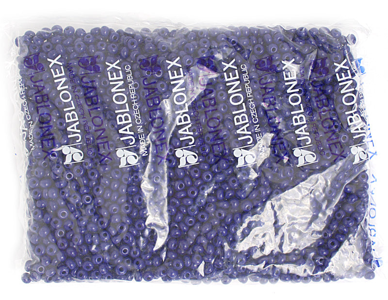 Czech Seed Beads 2/0 Opaque Blue Shades