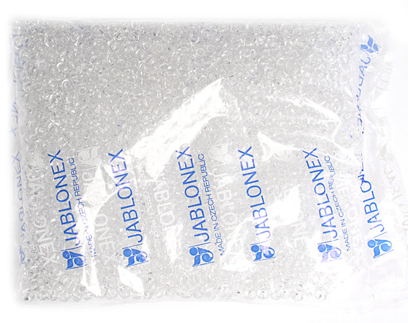 Czech Seed Beads 2/0 Transparent/Grey Shades