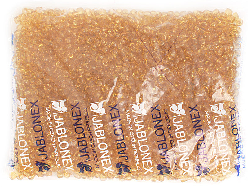 Czech Seed Beads 2/0 Transparent Brown Shades