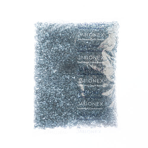 Czech Seed Beads 2/0 Transparent/Grey Shades