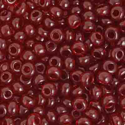 Czech Seed Beads 2/0 Transparent Orange/Red Shades