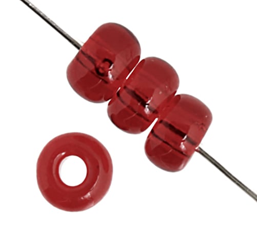 Czech Seed Beads 2/0 Transparent Orange/Red Shades