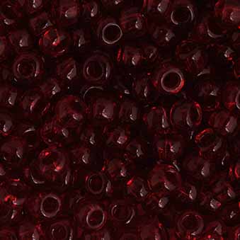 Czech Seed Beads 2/0 Transparent Orange/Red Shades