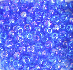 Czech Seed Beads 2/0 Transparent Blue Shades