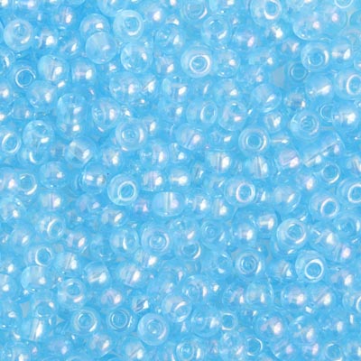 Czech Seed Beads 2/0 Transparent Blue Shades