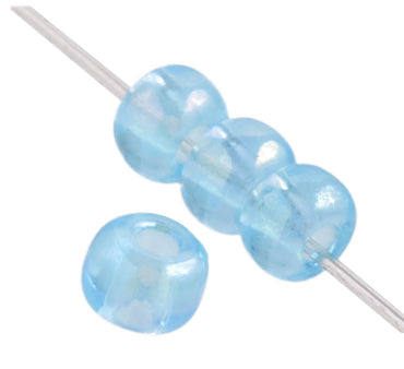 Czech Seed Beads 2/0 Transparent Blue Shades