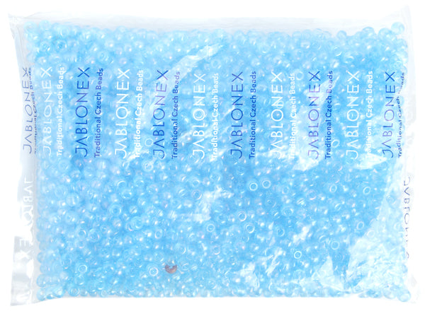 Czech Seed Beads 2/0 Transparent Blue Shades