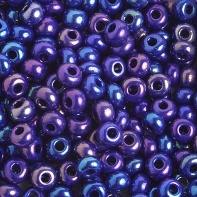 Czech Seed Beads 2/0 Opaque Blue Shades
