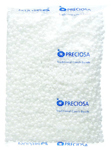 Czech Seed Beads 2/0 Opaque White Shades