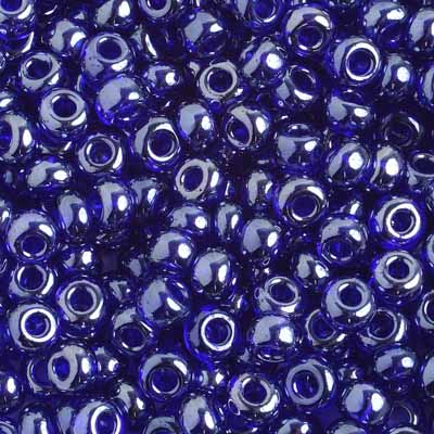 Czech Seed Beads 2/0 Transparent Blue Shades
