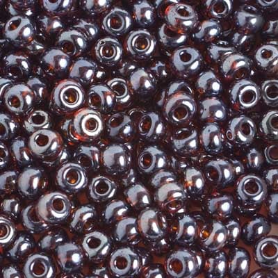 Czech Seed Beads 2/0 Transparent Brown Shades