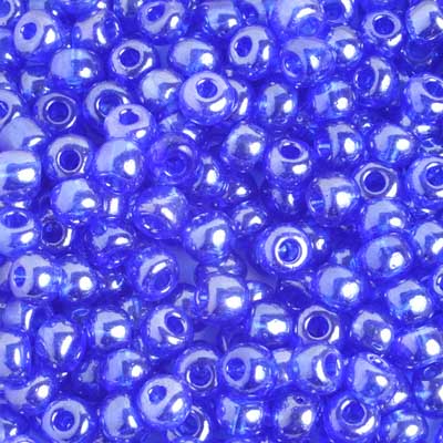 Czech Seed Beads 2/0 Transparent Blue Shades