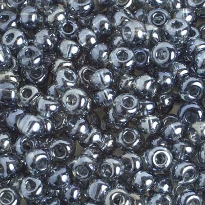 Czech Seed Beads 2/0 Transparent Crystal/Grey/Multi Shades