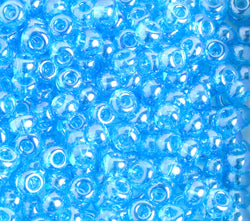 Czech Seed Beads 2/0 Transparent Blue Shades
