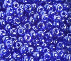 Czech Seed Beads 2/0 Transparent Blue Shades