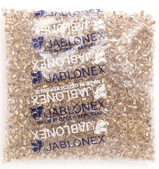 Czech Seed Beads 2/0 Color Lined Gold/Brown Shades