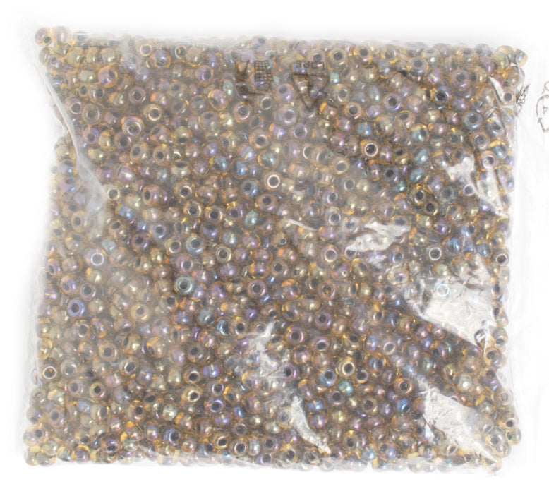 Czech Seed Beads 2/0 Color Lined Gold/Brown Shades