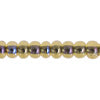 Czech Seed Beads 2/0 Color Lined Gold/Brown Shades