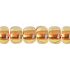 Czech Seed Beads 2/0 Color Lined Gold/Brown Shades