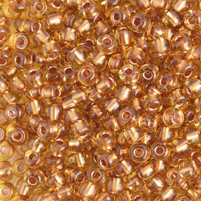 Czech Seed Beads 2/0 Color Lined Gold/Brown Shades