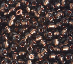 Czech Seed Beads 2/0 Color Lined Green Shades