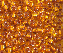 Czech Seed Beads 2/0 Color Lined Yellow/Orange Shades