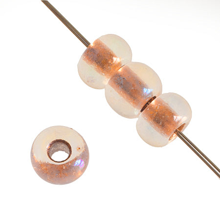 Czech Seed Beads 2/0 Color Lined Gold/Brown Shades