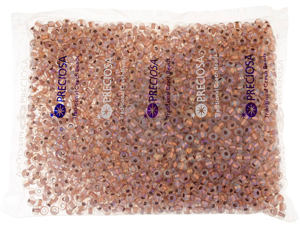 Czech Seed Beads 2/0 Color Lined Gold/Brown Shades