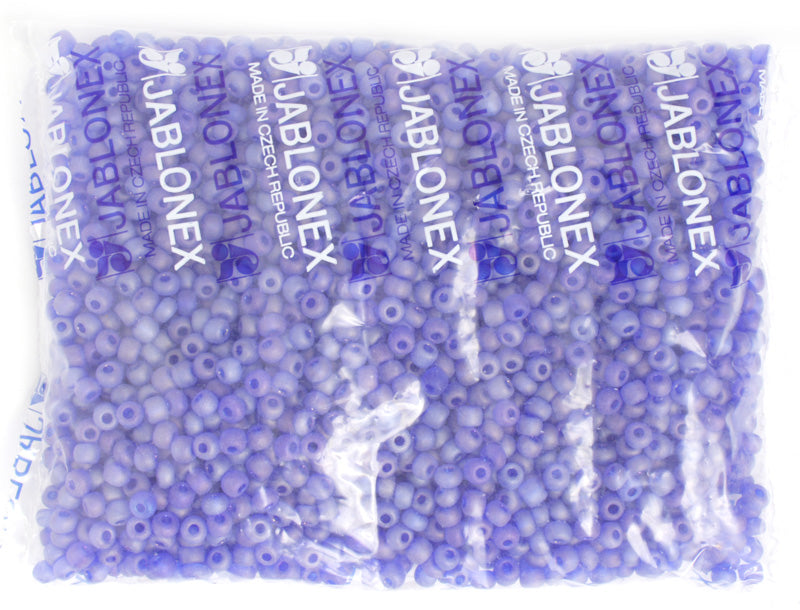Czech Seed Beads 2/0 Transparent Blue Shades