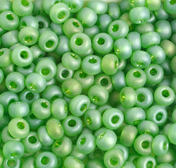 Czech Seed Beads 2/0 Transparent Green Shades