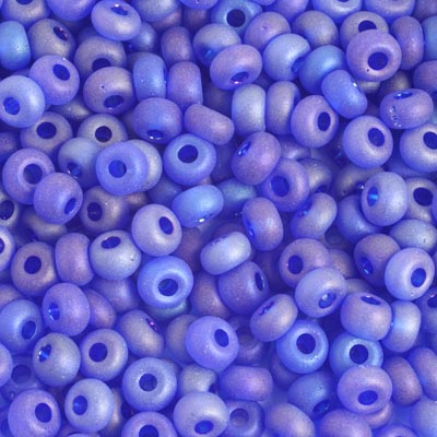 Czech Seed Beads 2/0 Transparent Blue Shades