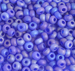 Czech Seed Beads 2/0 Transparent Blue Shades